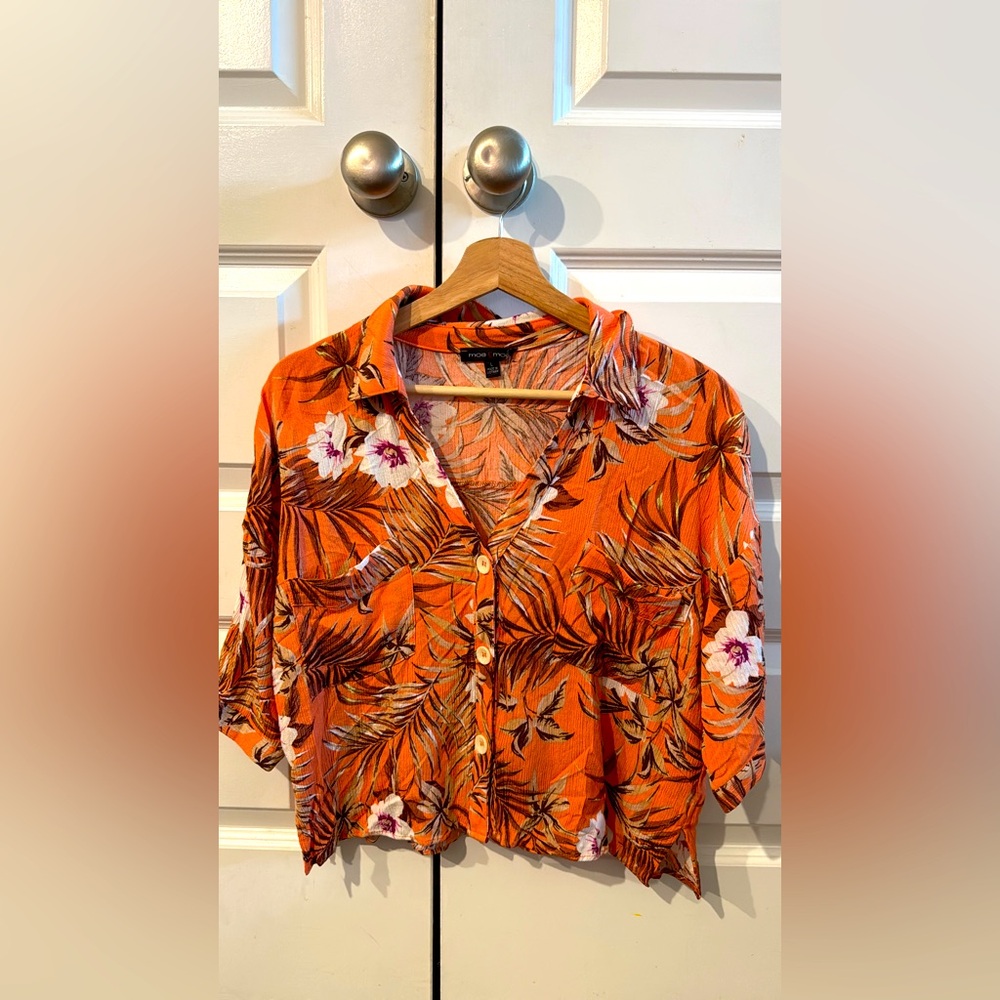 Moa Moa Tropical Floral Blouse